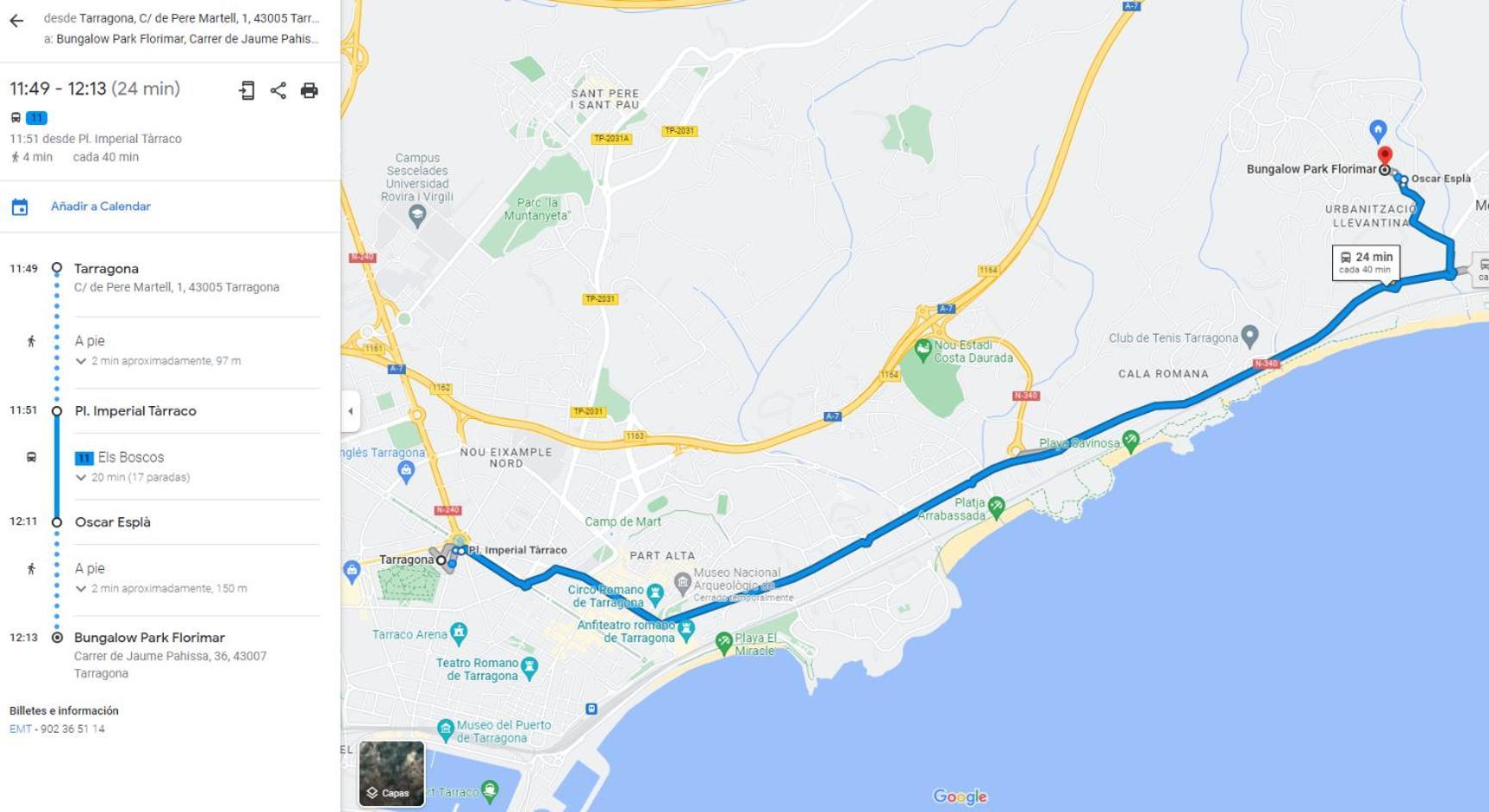 טראגונה Acogedor Bungalow Park Florimar מראה חיצוני תמונה